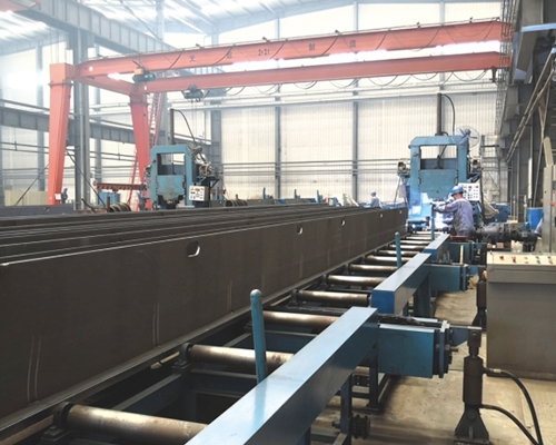 T row welding production line